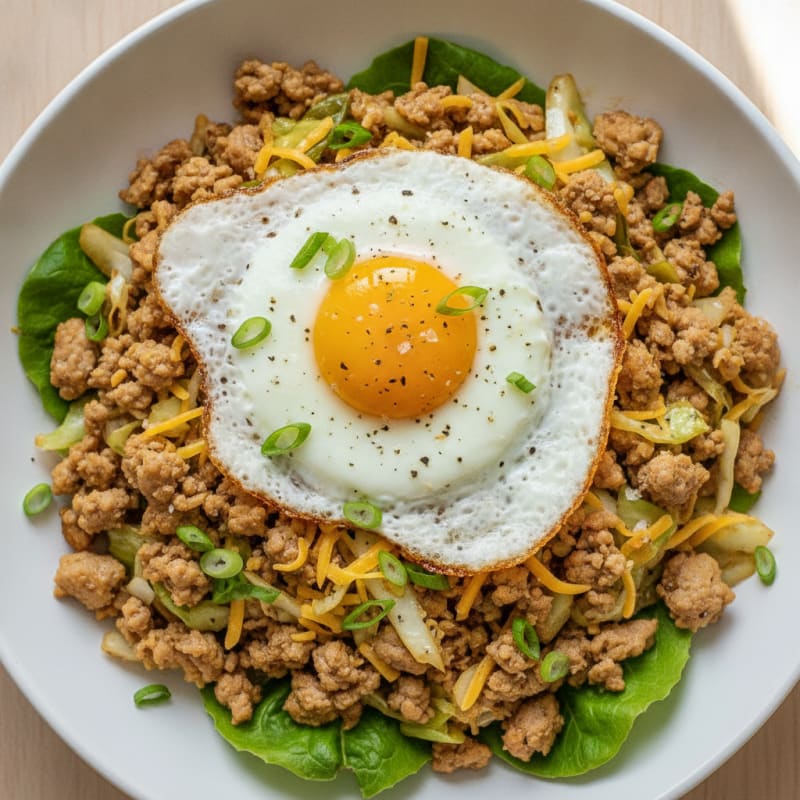 Ground Turkey and Cabbage Stir-Fry