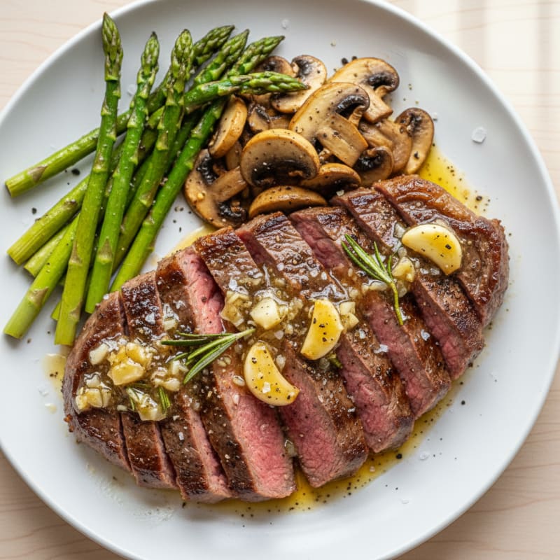 Pan-Seared Steak with Garlic Butter