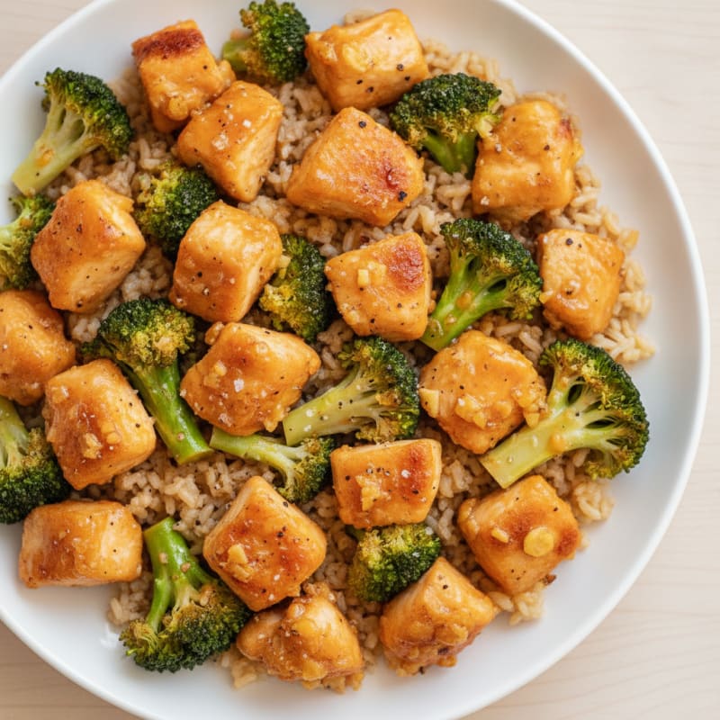 Baked Orange Chicken and Broccoli