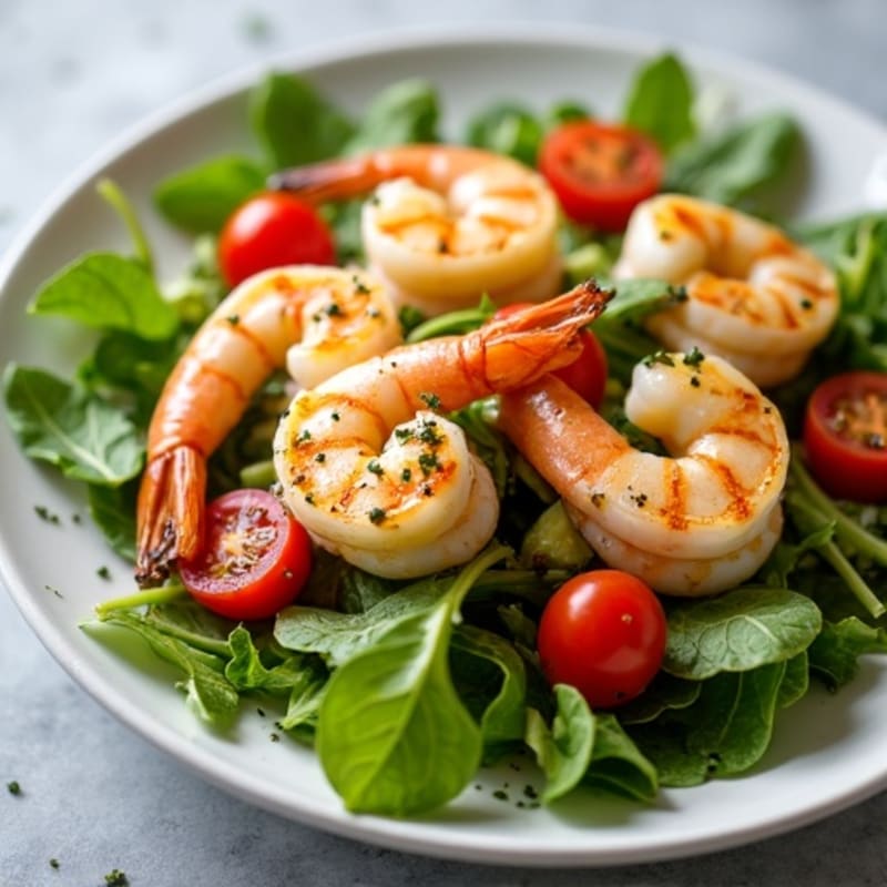 Citrus-Garlic Grilled Shrimp and Avocado Salad