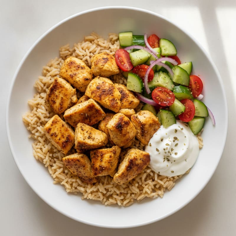 Chicken Shawarma Rice Bowl