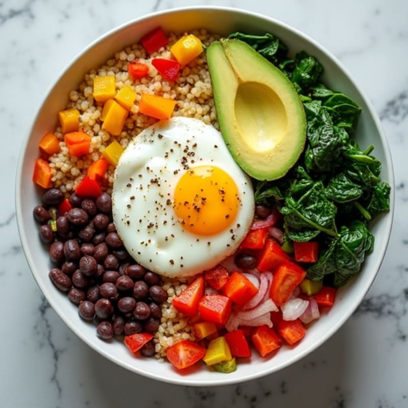 Protein-Packed Veggie and Egg White Scramble Bowl