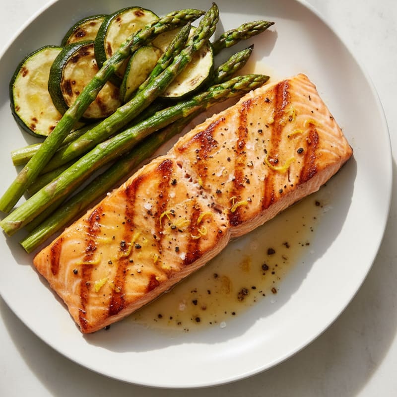 Golden Lemon-Herb Grilled Salmon