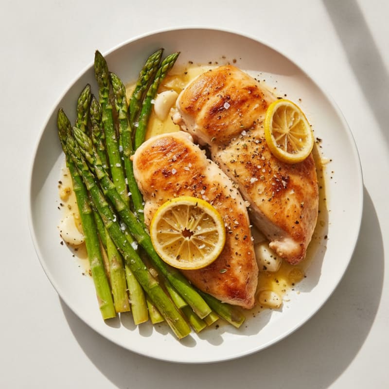 Sheet Pan Lemon Herb Chicken with Asparagus