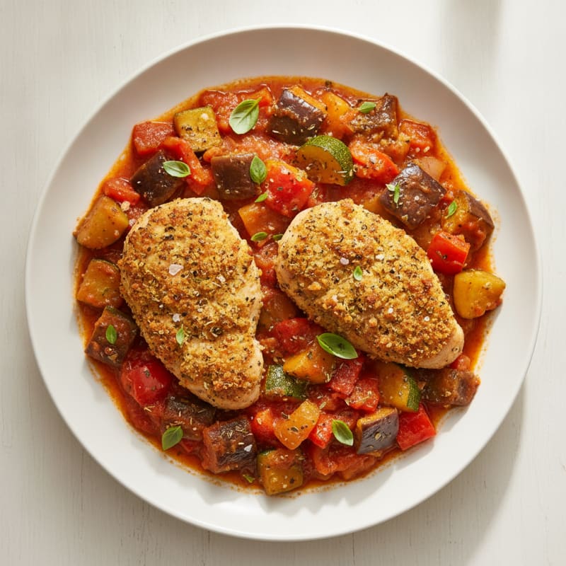 Garden Vegetable Ratatouille with Herbs