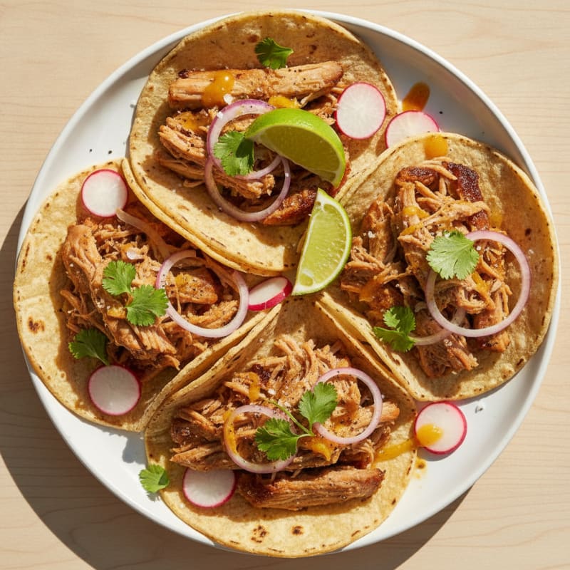Slow-Cooked Pork Carnitas Tacos