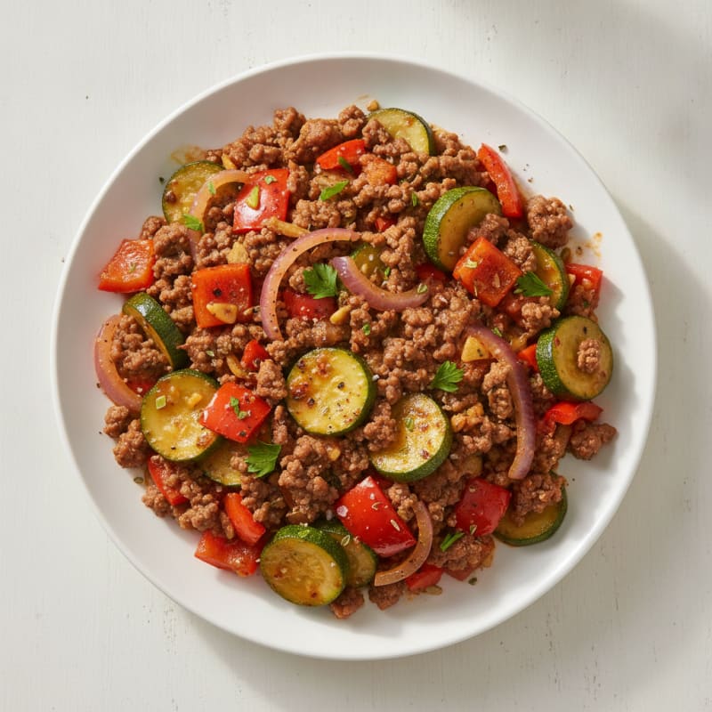 Ground Beef and Vegetable Skillet
