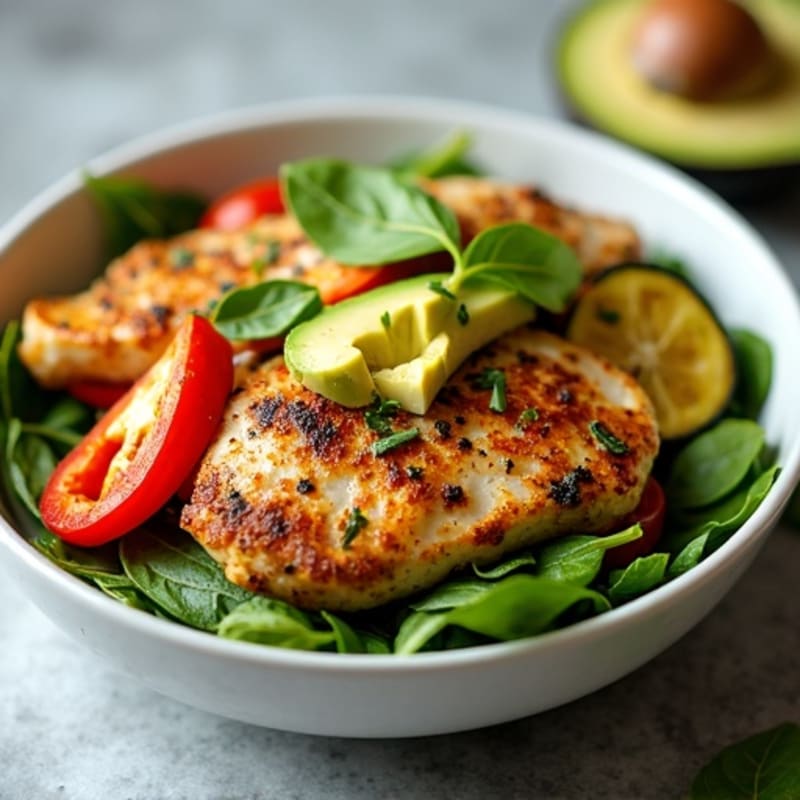 Herb-Spiced Chicken Shawarma Bowl with Roasted Vegetables