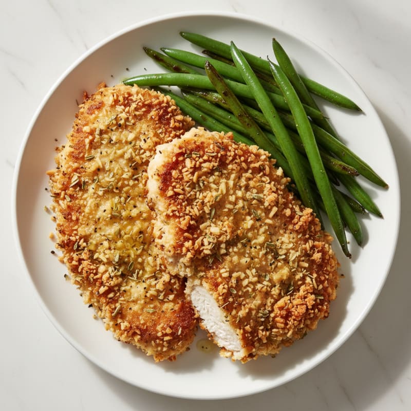 Crispy Herb-Crusted Chicken Cutlets