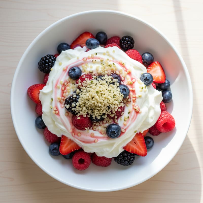 Creamy Greek Yogurt Protein Parfait with Berries