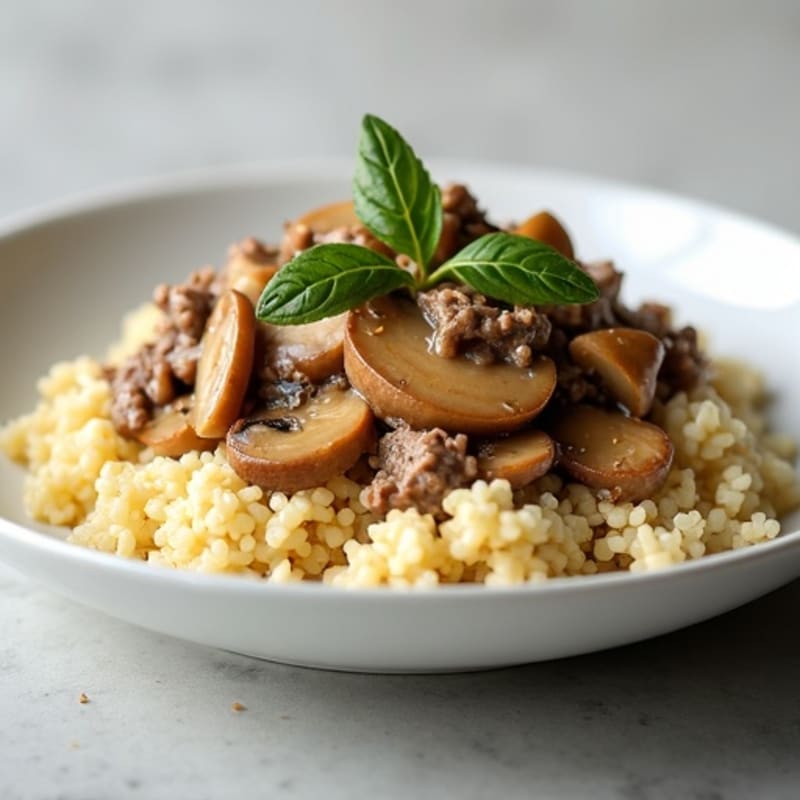 Healthy Creamy Beef Stroganoff