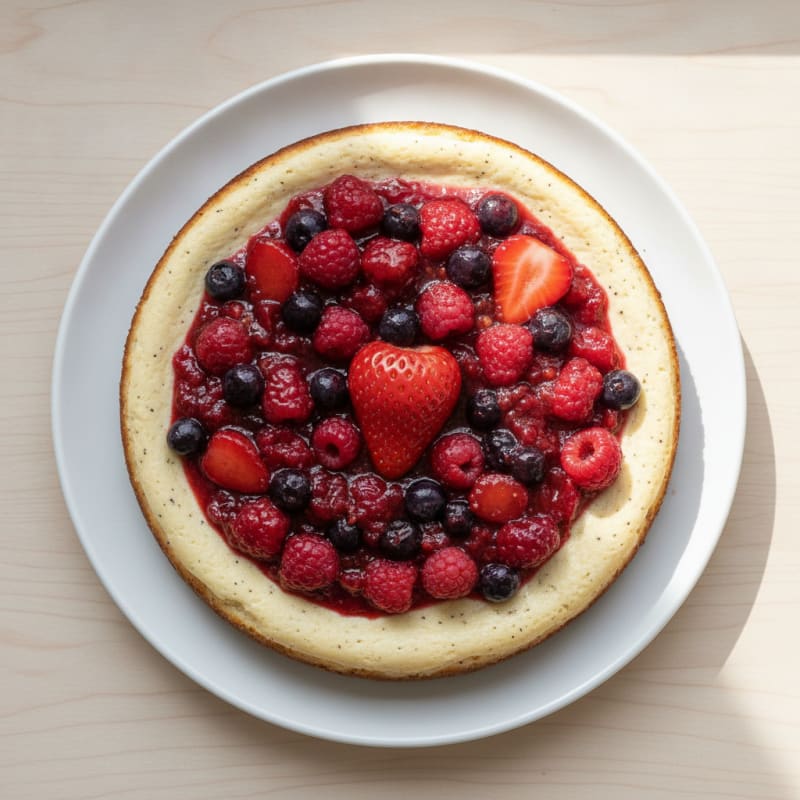 Protein Cheesecake with Mixed Berries