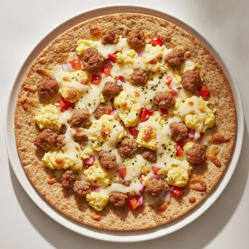 Sausage and Egg Breakfast Pizza