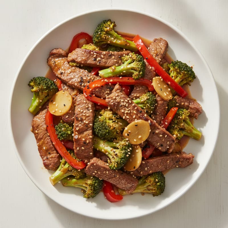 Sesame Beef and Broccoli Stir-Fry