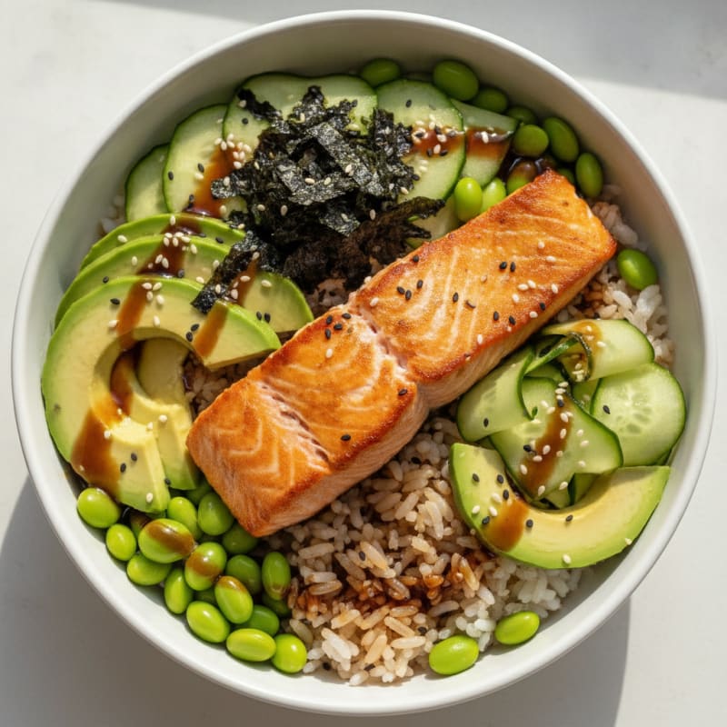 Salmon Sushi Rice Bowl