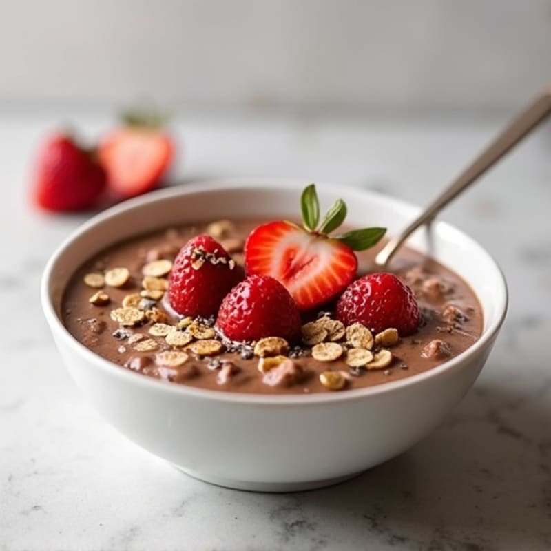 Rich Warm Chocolate Protein Oats