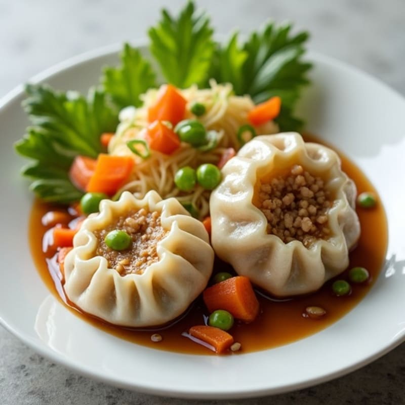 Lean Turkey and Vegetable Steamed Dumplings