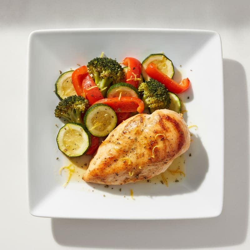 Lemon Herb Roasted Chicken with Vegetables