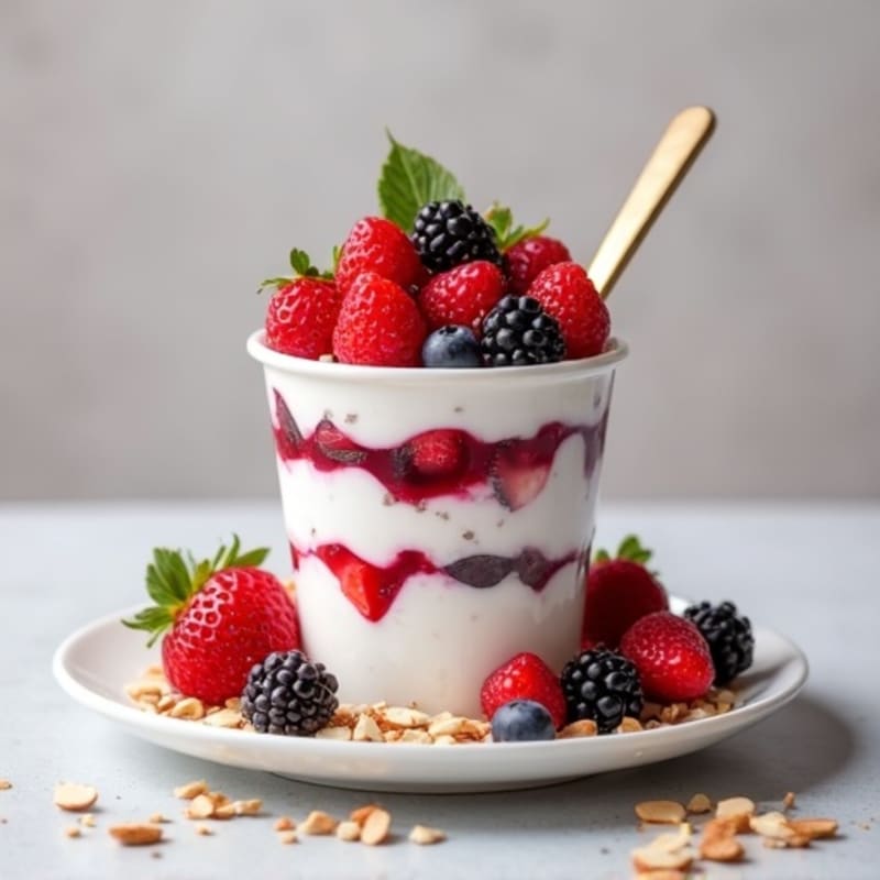Creamy Greek Yogurt Protein Berry Parfait