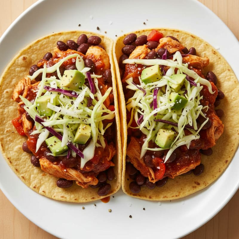 Smoky Chipotle Chicken and Black Bean Tacos