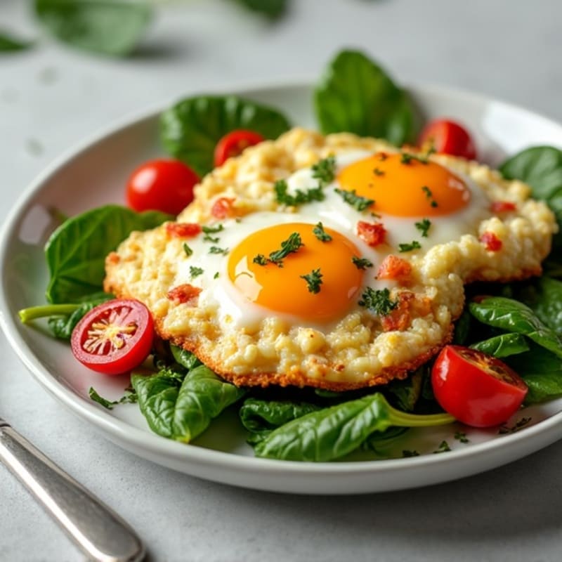 Smoked Salmon Scramble with Sautéed Greens