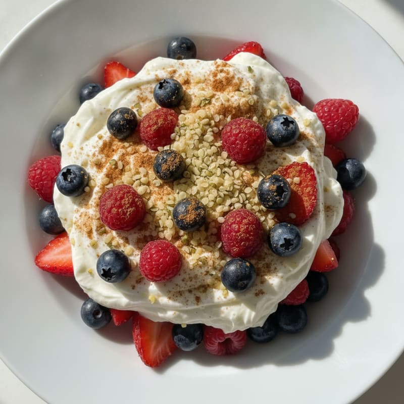 Creamy Greek Yogurt Protein Parfait with Mixed Berries