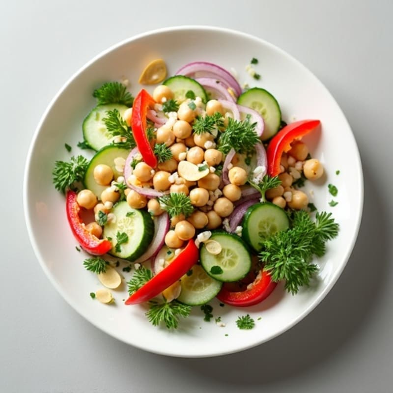 Creamy Herb Chickpea Salad