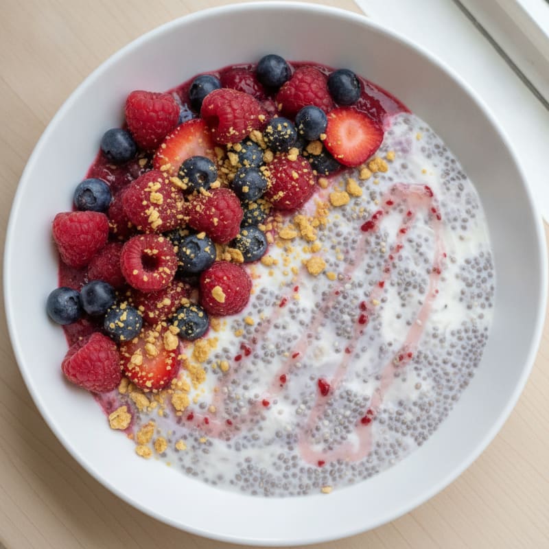 Berry Chia Seed Pudding