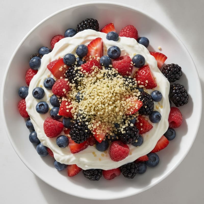 Creamy Greek Yogurt Protein Parfait with Mixed Berries