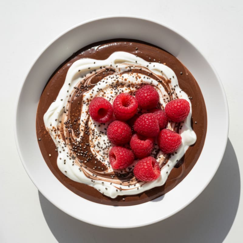Silky Chocolate Protein Pudding with Greek Yogurt
