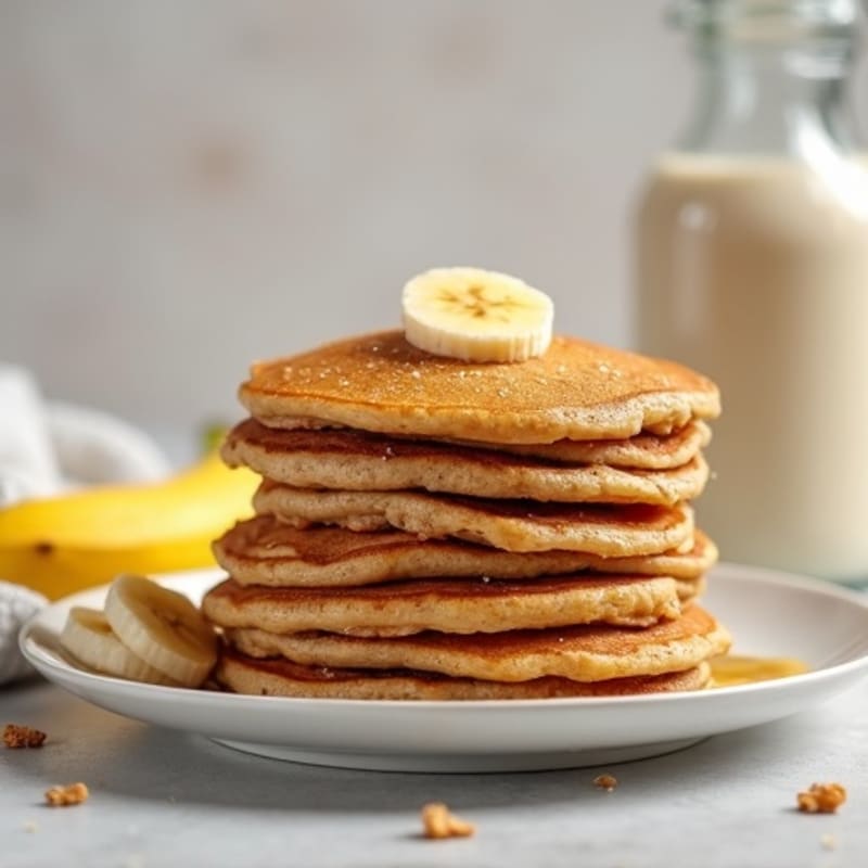 Fluffy Whole Wheat Protein Pancakes