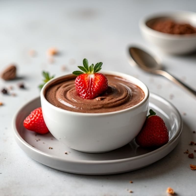 Silky Chocolate Protein Pudding with Greek Yogurt