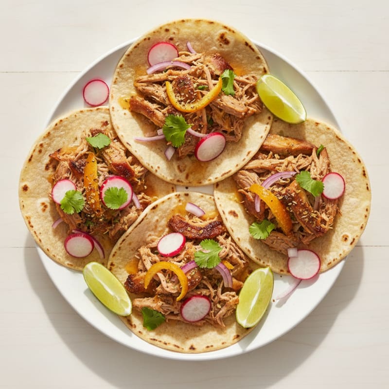Slow-Cooked Pork Carnitas Tacos