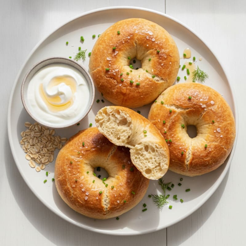Greek Yogurt Protein Bagels