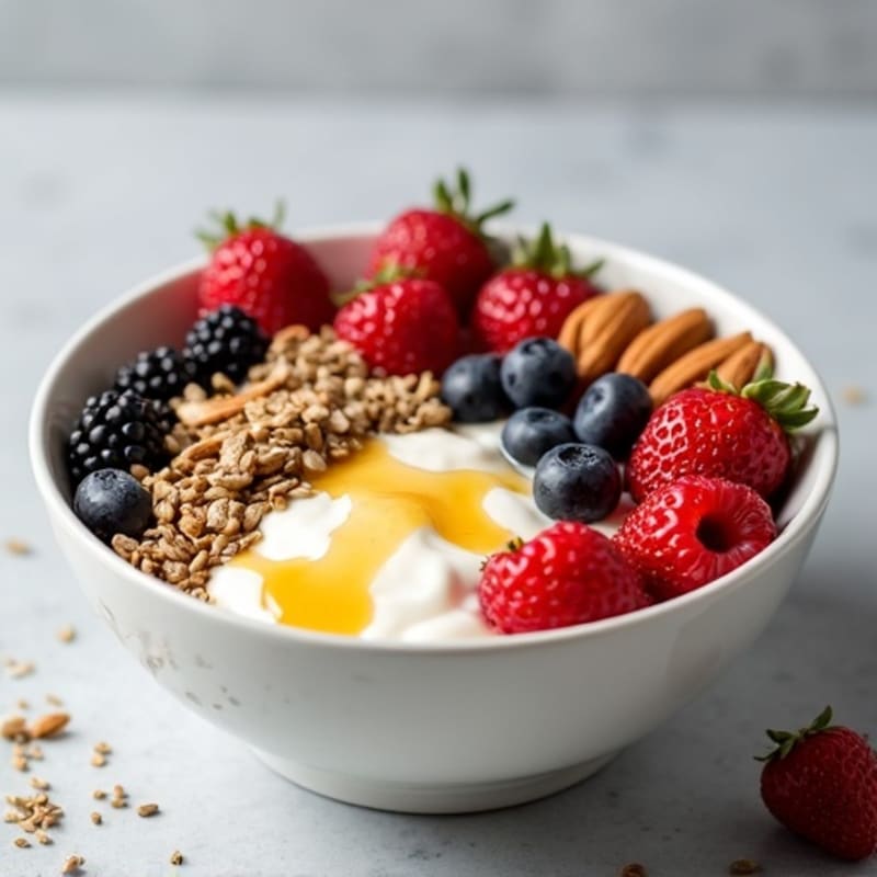 Honey-Drizzled Greek Yogurt Power Bowl