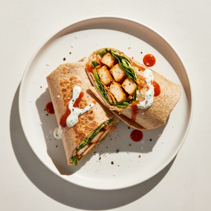 Crispy Buffalo Ranch Chicken Wrap