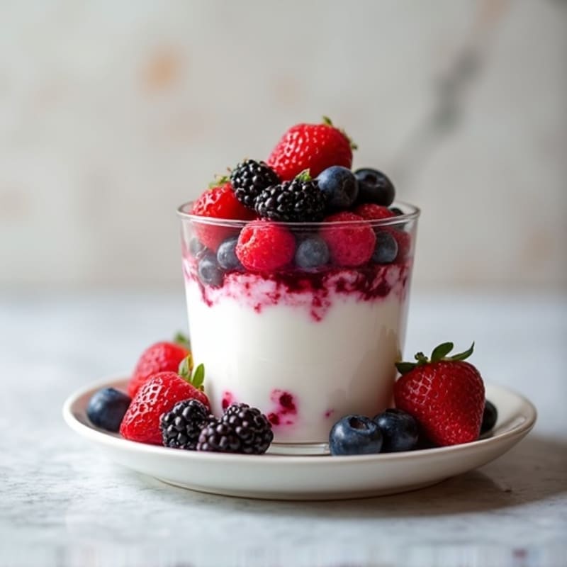 Greek Yogurt and Berry Protein Parfait