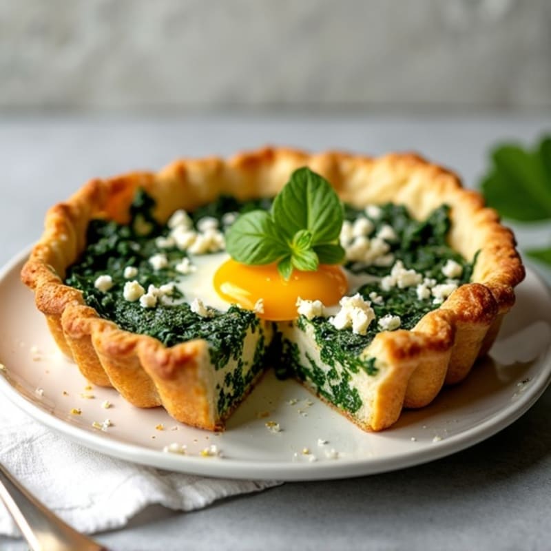 Crispy Spinach Feta Phyllo Pie