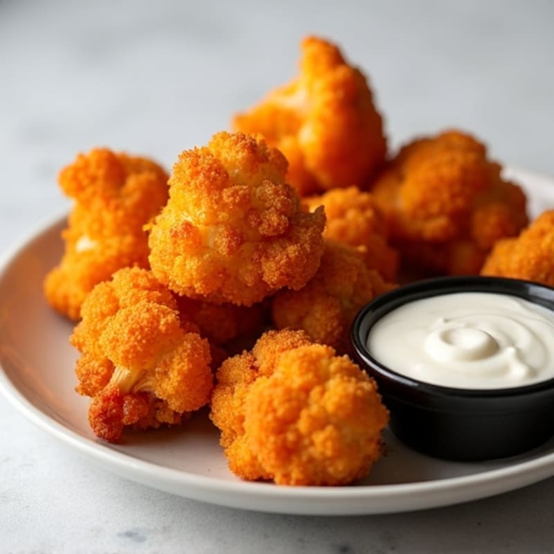 Crispy Baked Buffalo Cauliflower Wings