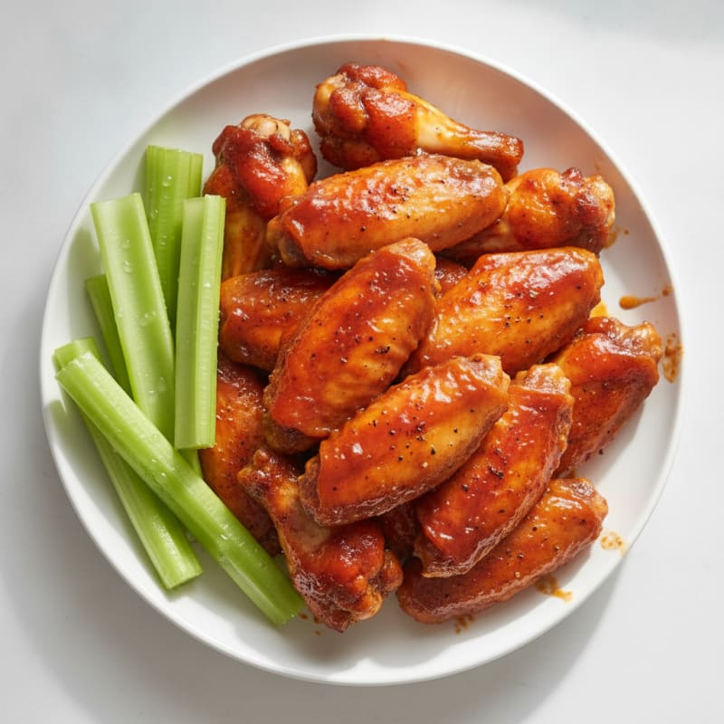 Spicy BBQ Glazed Chicken Wings
