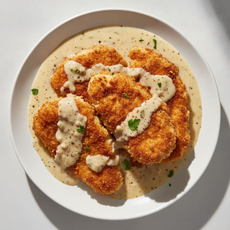 Buttermilk Fried Chicken with Creamy Gravy