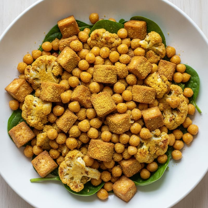 Roasted Vegetable and Chickpea Power Bowl