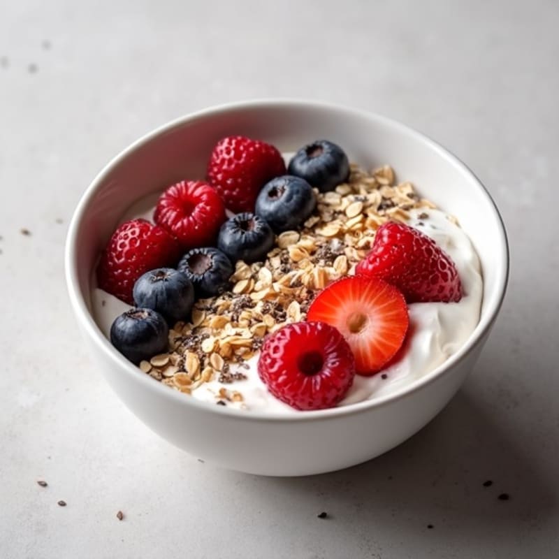 Creamy Protein-Packed Berry Oat Bowl