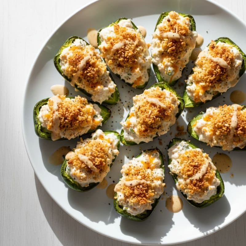 Crispy Jalapeño Poppers with Creamy Filling