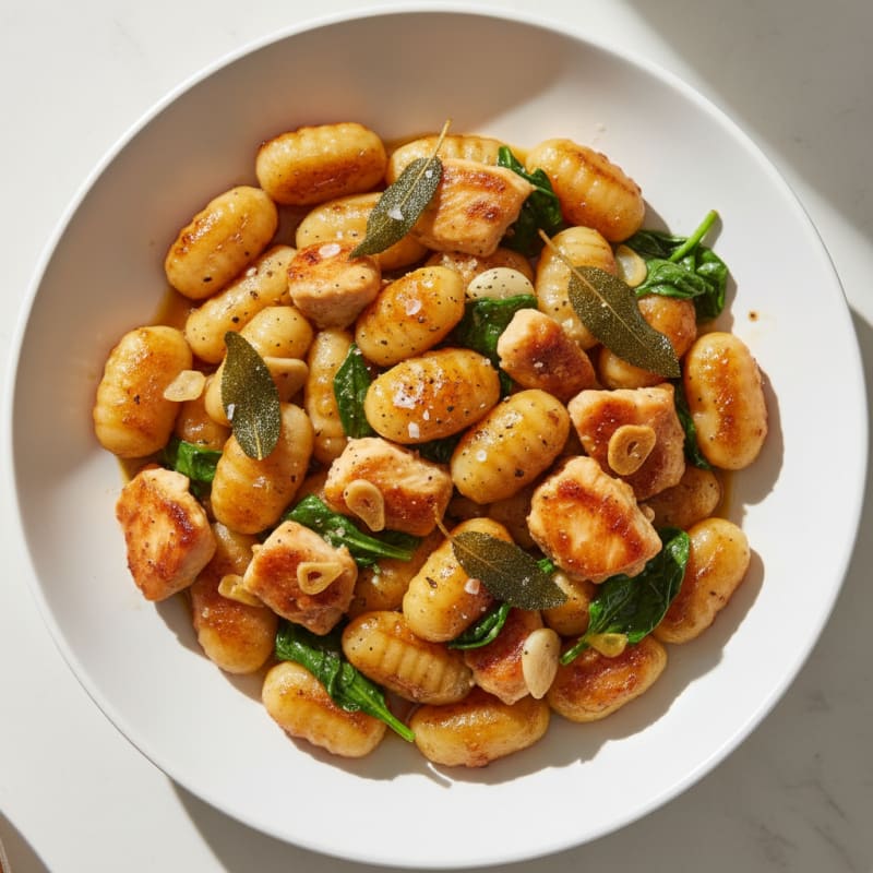 Gnocchi with Sage Butter Sauce
