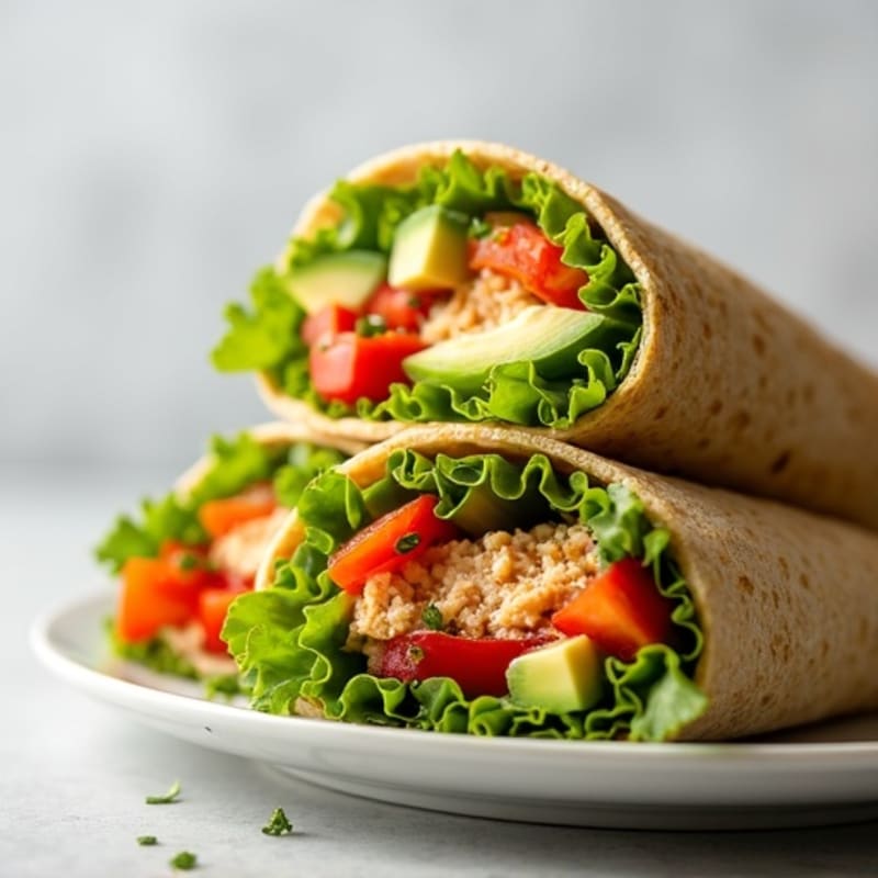 Fresh Spicy Tuna Wraps