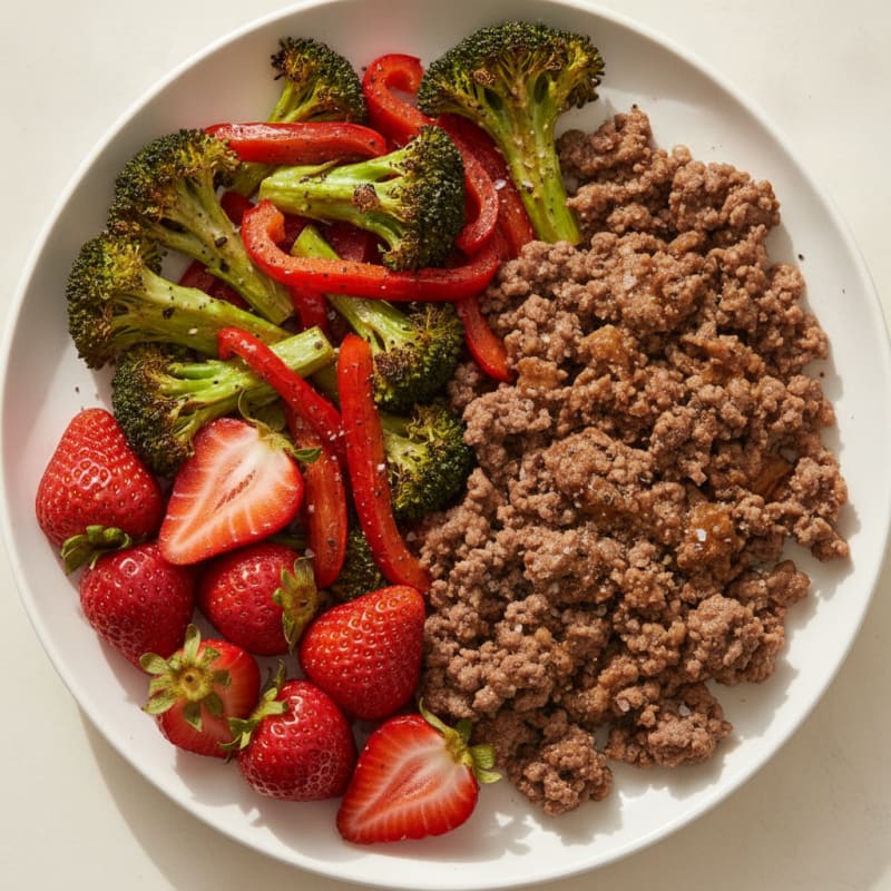 Savory Ground Beef and Roasted Vegetables