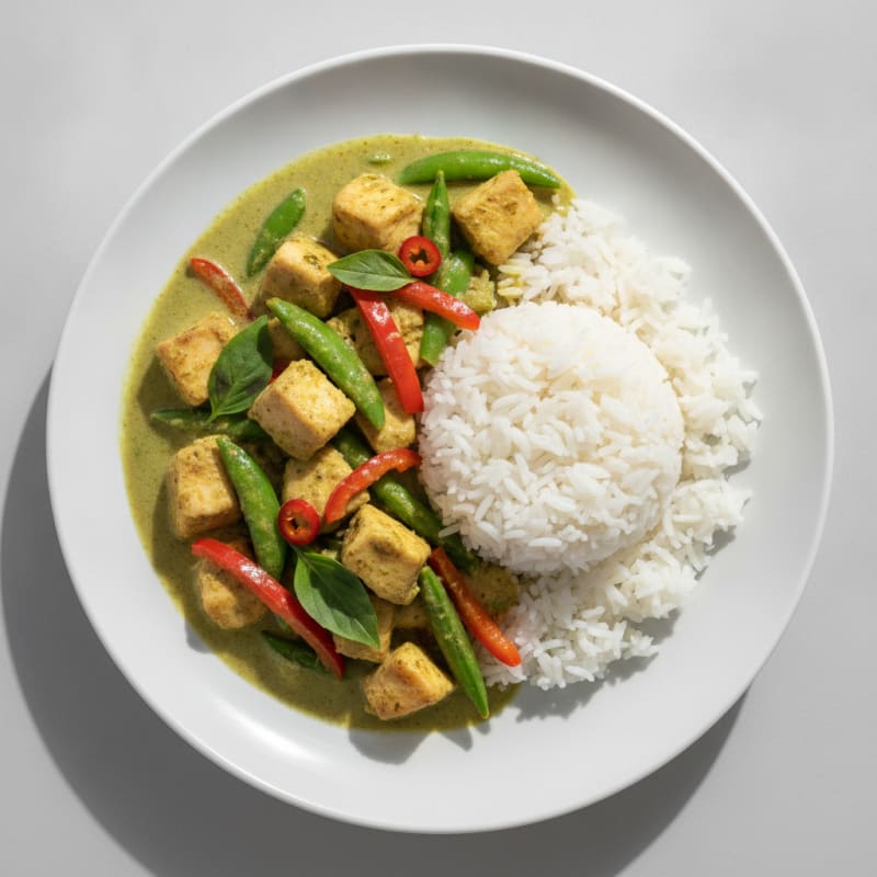 Thai Green Curry Chicken with Jasmine Rice
