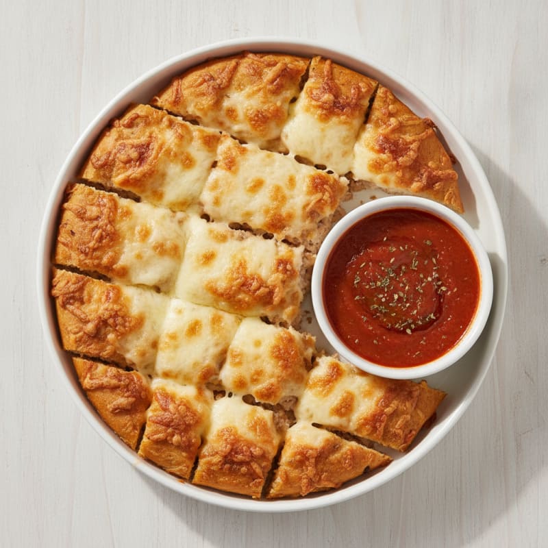 Cheesy Garlic Breadsticks with Marinara