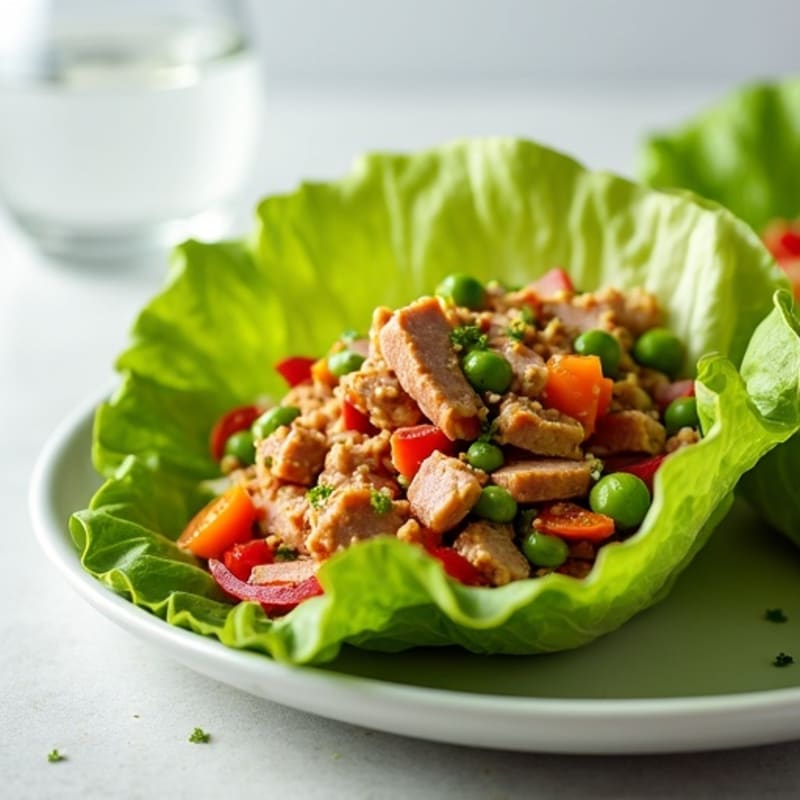 Fresh Spicy Tuna Lettuce Wraps